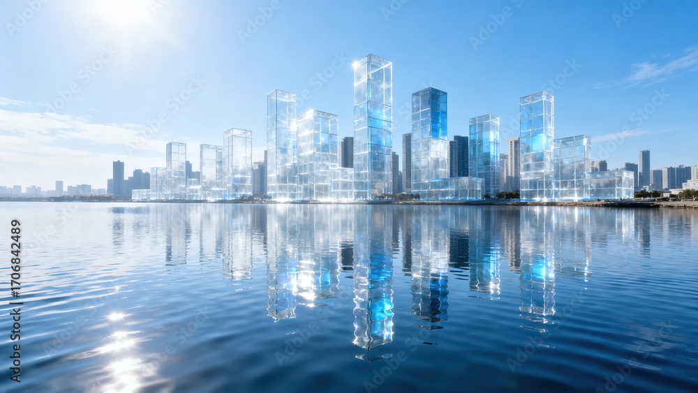 Fototapeta premium modern city skyline