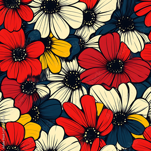 Floral or leaf pattern background suitable for wallpaper, fabric, or decorative design. Soft colors and natural style, ideal for digital and print use.