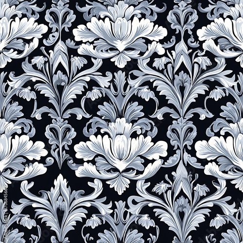 Floral or leaf pattern background suitable for wallpaper, fabric, or decorative design. Soft colors and natural style, ideal for digital and print use.