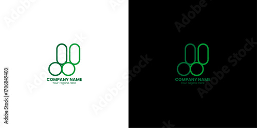 jj letter vector logo design