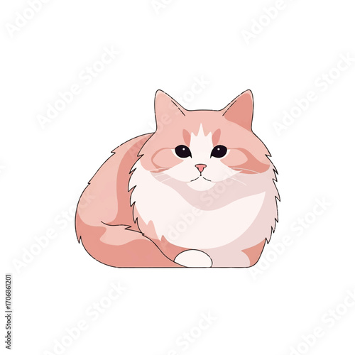 cute pink cat