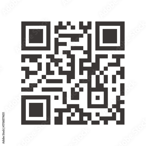 QR code icon transparent png. vector 
