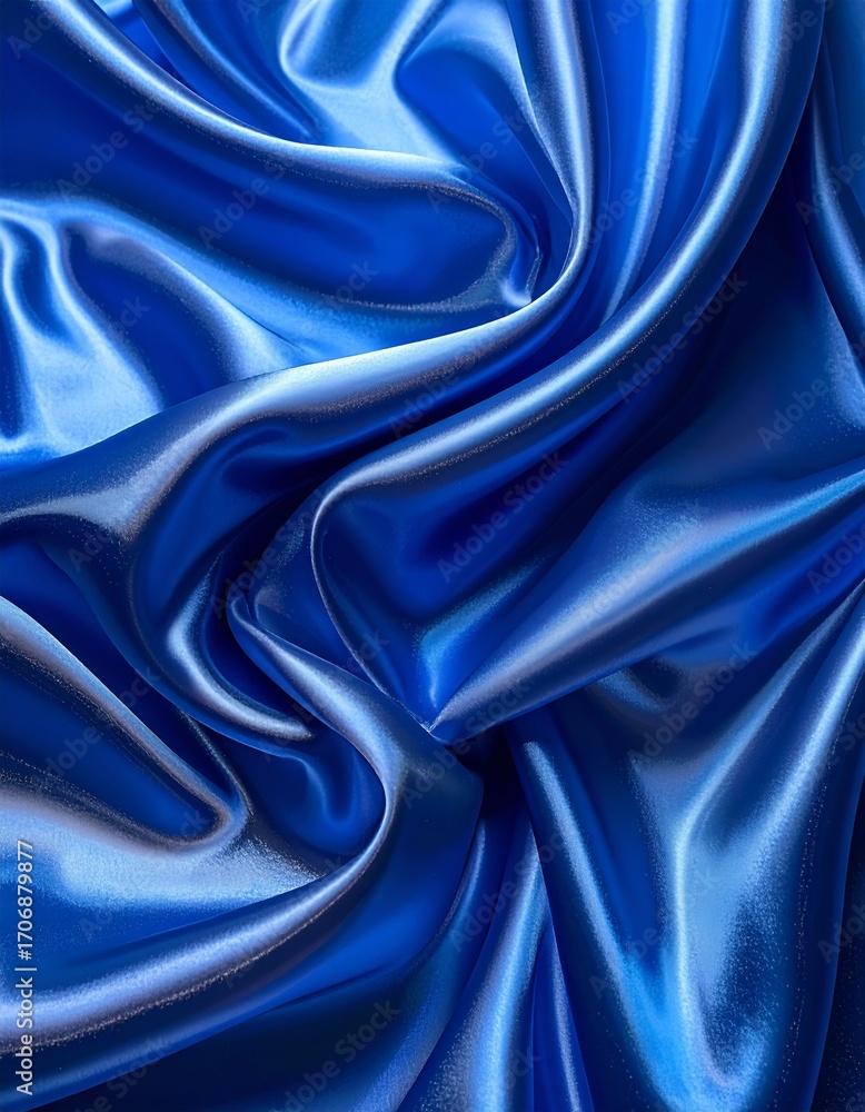 Fototapeta premium Luxurious Blue Satin
