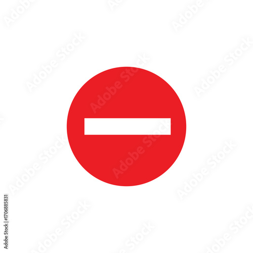 Stop sign icon vector style illustration
