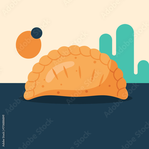 Delicious baked empanadas a savory pastry filled with flavorful ingredients a traditional treat