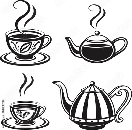 Coffee Cup Silhouette Vector Pack