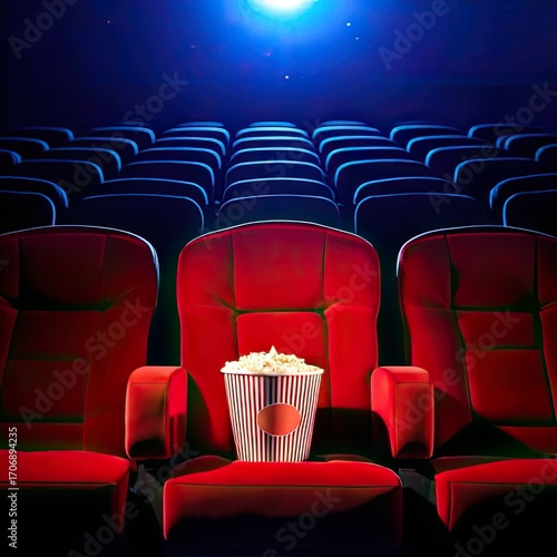 Empty movie theater seats with popcorn (1)