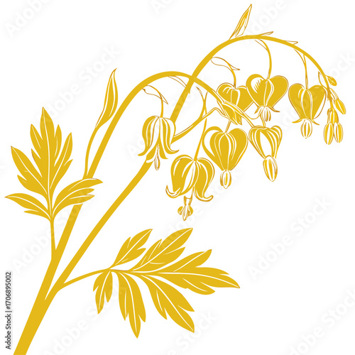  dicentra canary yellow with leaves 