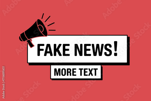 Fake news alert propaganda misinformation media hoax concept