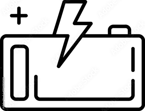 Battery charging icon vector illustration energy power cell