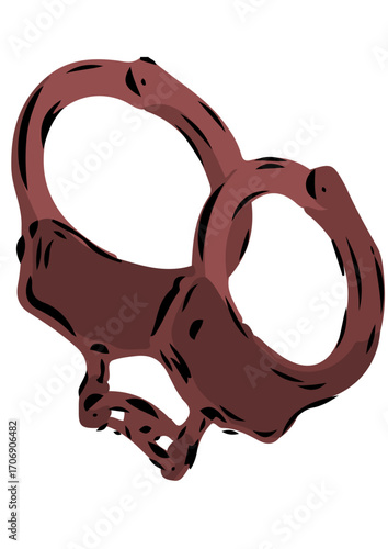 Handcuffs Icon Vector