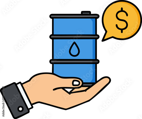 Simple Oil Price Icon