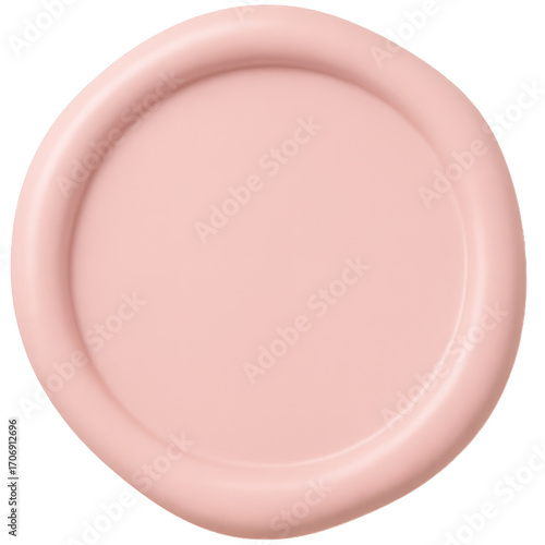 Blank pink wax seal for custom design
