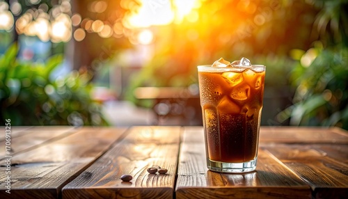 Wallpaper Mural Refreshing Iced Coffee at Sunset Torontodigital.ca