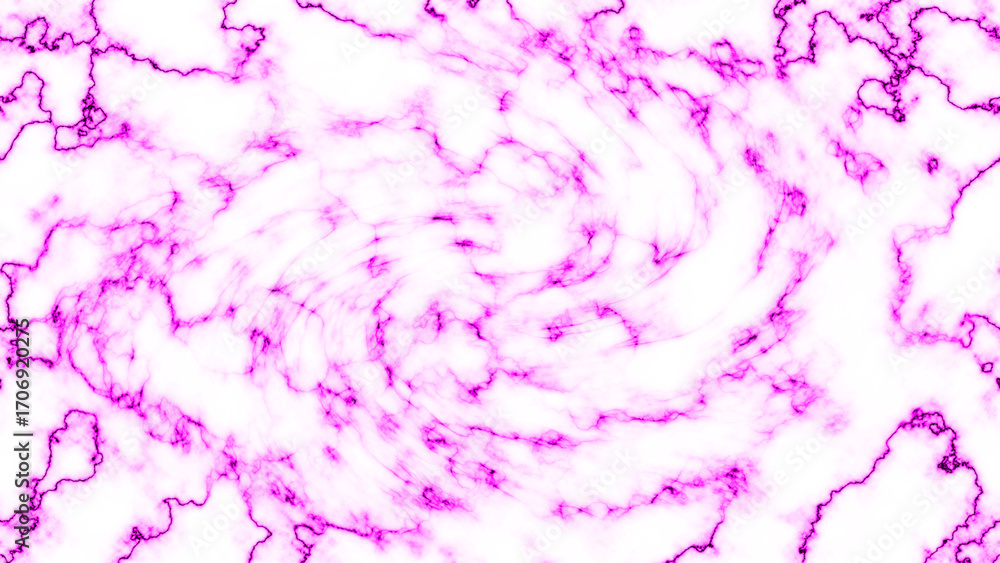 Obraz premium Abstract pink swirl marble background with bright neon fractal pattern 