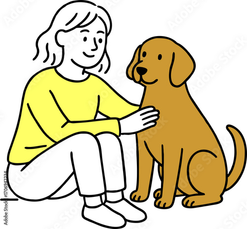 Dog Walkers, people with dog walking,dog walk pet owner, man woman walking dog ilustration flat vector design