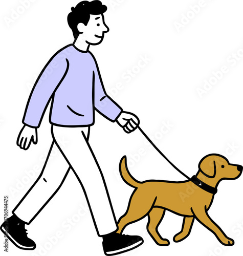 Dog Walkers, people with dog walking,dog walk pet owner, man woman walking dog ilustration flat vector design