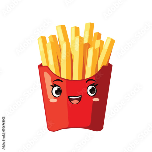 Cute Cartoon French Fries