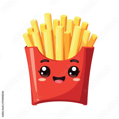 Cute Cartoon French Fries