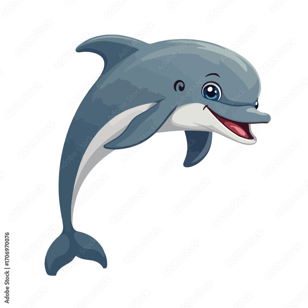 Obraz premium Cute Leaping Dolphin