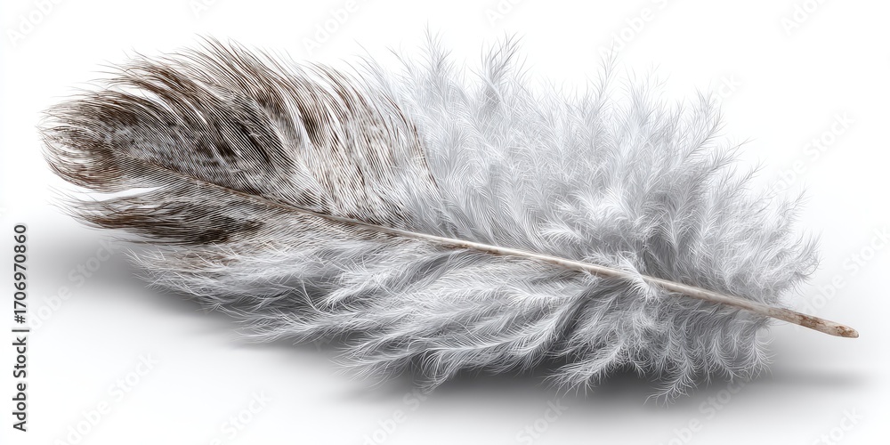 Obraz premium Soft White Feather