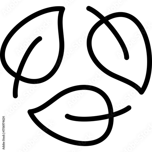 recyclable icon illustration design with outline