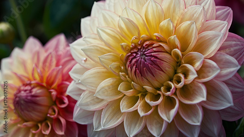 Dahlia macro closeup