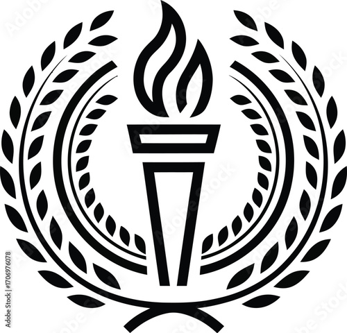 Elegant University Logo with Shield and Book. A minimalist, light gray line art logo for a university, featuring a shield-shaped emblem with an open book and star.