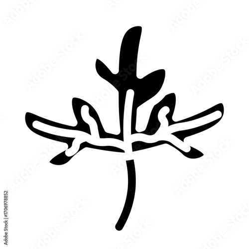 plant glyph icon