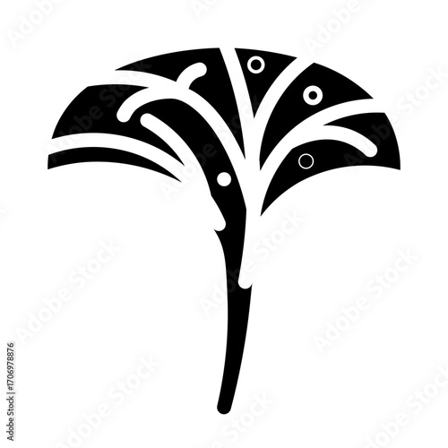 tree leaf glyph icon