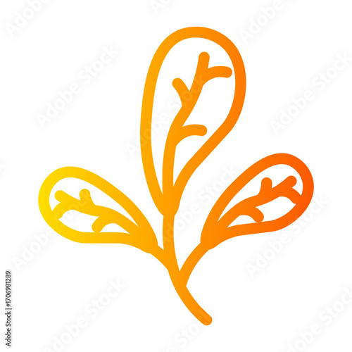 plant a tree gradient icon