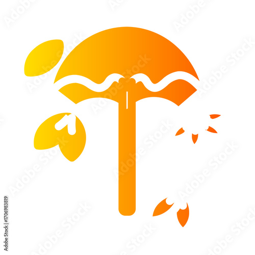 umbrella gradient icon
