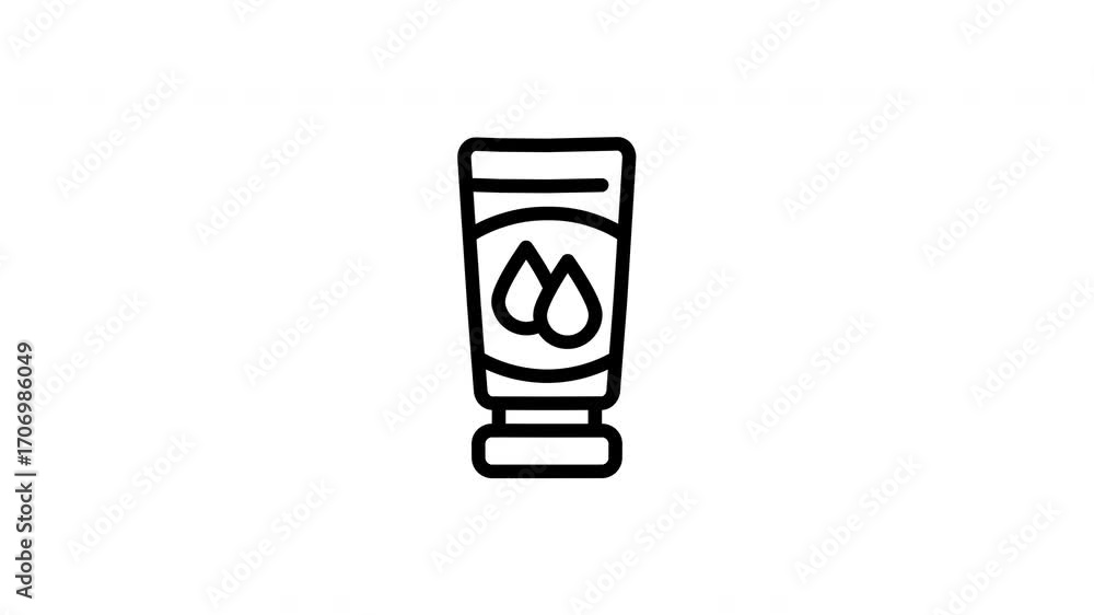 hand cream animated icon hand cream animated icon