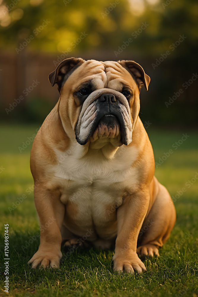 Fototapeta premium english bulldog puppy