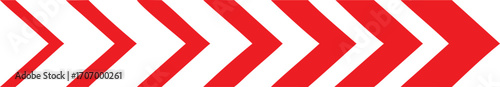 Red Dynamic arrow symbol.  
