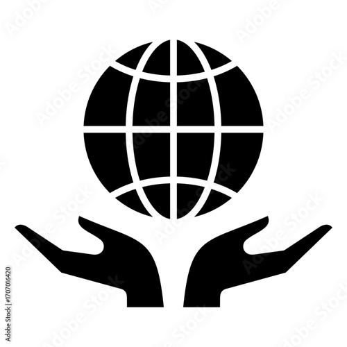 Worldwide Glyph Icon