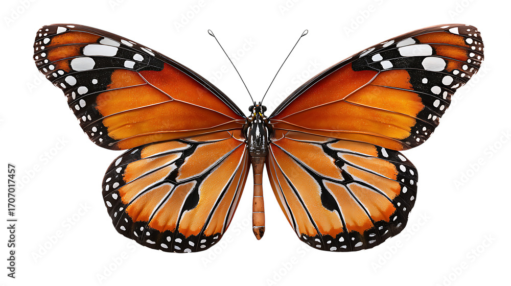 Fototapeta premium Beautiful butterfly isolated on white background
