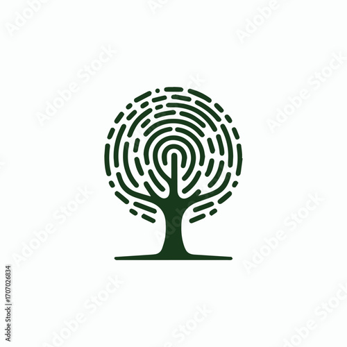 Fingerprint Tree Logo