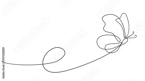 Butterfly line art