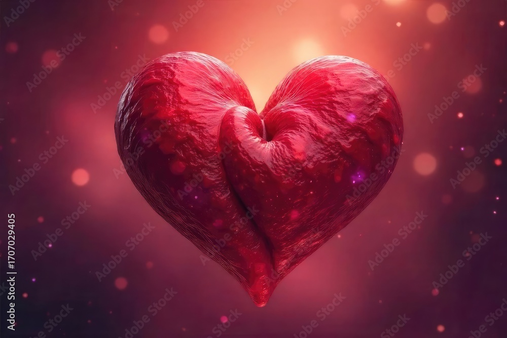 Fototapeta premium Intertwined Hearts A Symbol of Deep, Enduring Love and Spiritual Connection