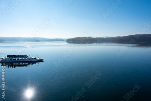 Fototapeta Naklejka Na Ścianę i Meble -  Lake Solina in Bieszczady - Poland