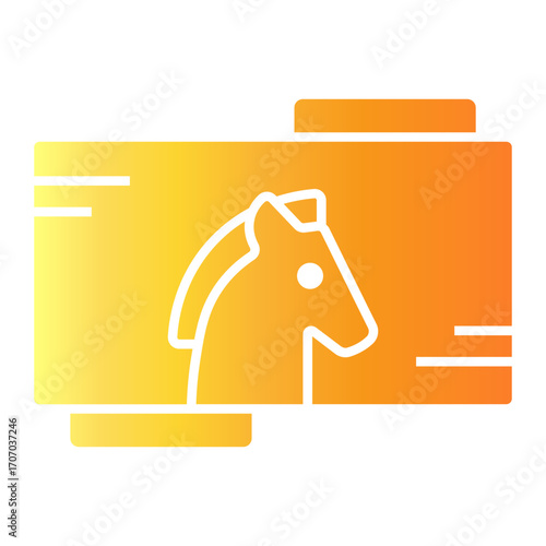trojan house Gradient icon