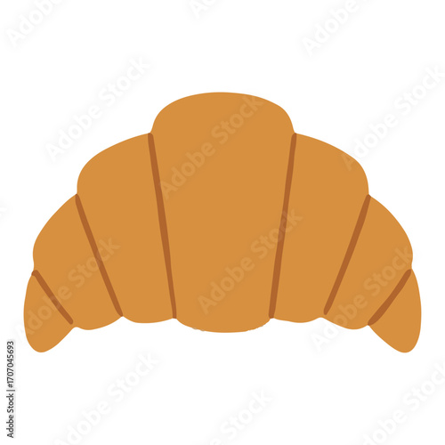 Croissant Icon – French Bakery Pastry Vector