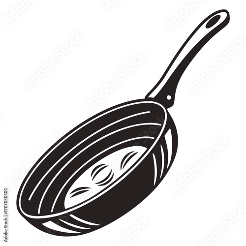 frying pan isolated on white background