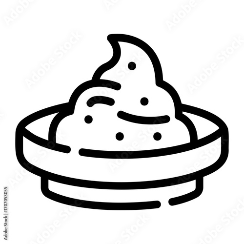 Miso Soup Line Icon