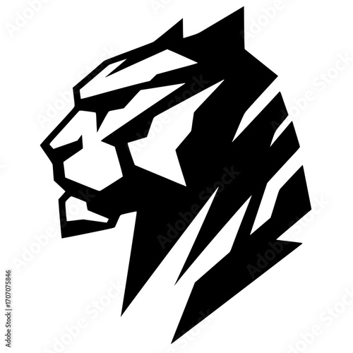 Retrato de silueta de un monstruo de roca
