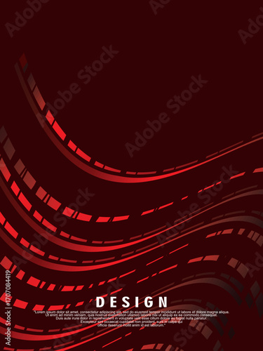Premium background design with diagonal gradient red lines pattern. Vertical vector template for digital luxury business banner, poster, luxury voucher, prestigious gift certificate, etc.