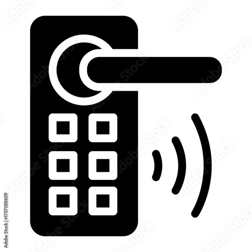 Keypad Lock Solid icon