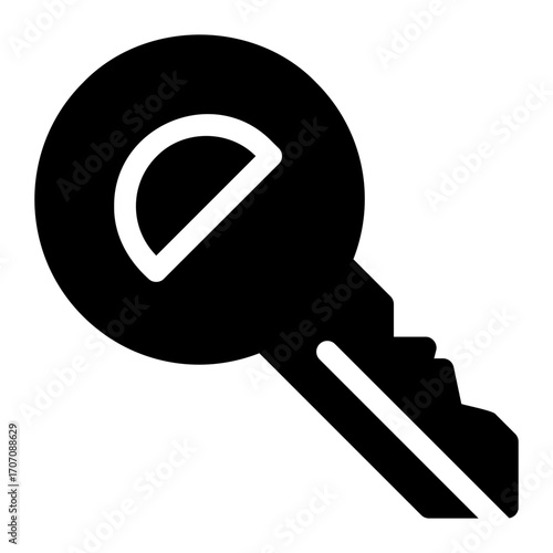 Metal Key Solid icon