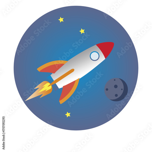 rocket vector illustration